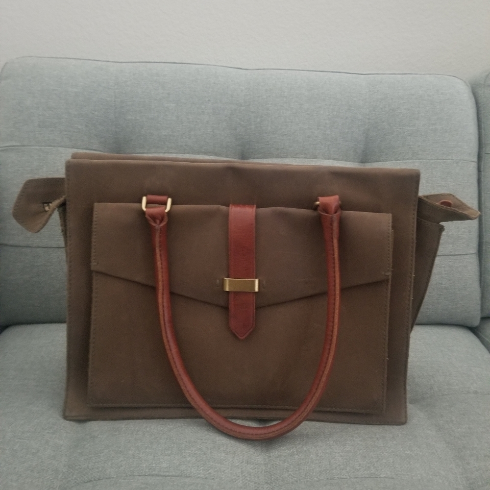 Madewell 100% Leather Tote with Dust Bag